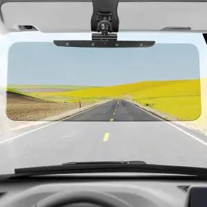 자동차용 선바이저 익스텐더 설치가 간편한 업그레이드된 범용 UV400 안티 글레어 보호 눈부심 자외선 눈