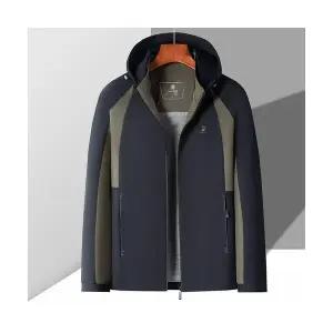 크리링 남성 남친 잠바 야상사파리 점퍼 봄가을 배색 후드 야상 바람막이 캐주얼 트렌치코트 KKE3