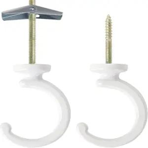 식물 걸이용 Aidoclip 2PCS 천장 걸이 대형 스웨그 화분 벽 실내외 후크