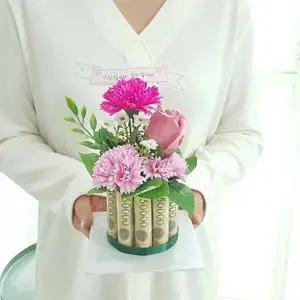 ( )미니케익 용돈박스10 핑크 어버이날 용돈케이크 선물 용돈박스_24995319