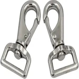 DGOL 5팩 메탈 헤비 듀티 1인치 대형 트리거 스위블 볼트 스냅 패스너 말 담요 클립 걸쇠 웨빙 벨트 스프링