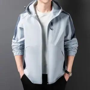 남친 춘추 캐주얼 야상사파리 야상 후드 점퍼 아우터 얇은 트렌디 스포티 OP1