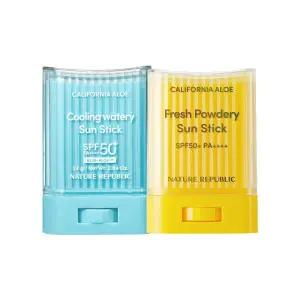 이지하우스 네이처리퍼블릭 1+1 캘리포니아 알로에 쿨링 수분 선스틱 + 보송 672538