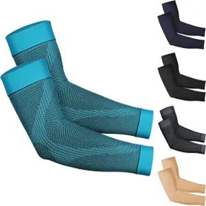 KEKING 압박 팔 소매 페어 펌 20-30mmHg 등급의 지지대 건염 골퍼 및 테니스 팔꿈치 보호대 운동 스포츠 -