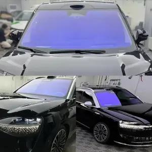 자동차용 XhuangTech 윈도우 틴트 필름 카멜레온 퍼플 카 73.8 VLT 실내 보호 태양광 자외선 차단 방지