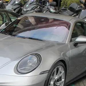 아우모홀 레드 블루 컬러풀 카멜레온 윈드실드 틴트 필름 79.7 VLT 카 전면 창문 태양광 보호 색상 변경