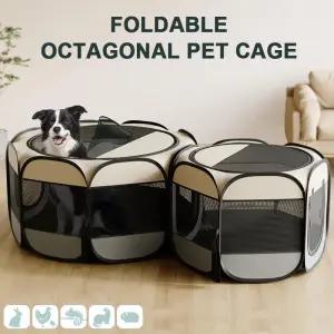 고양이 케이지 강아지 휴대용 접이식 애완동물 팔각형 쉼터 사용하기 쉬운 야외 대형 울타리