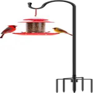 GATSUNS 야외용 48인치 정원 새 모이통용 갈고리 5가지 갈래 베이스 조절 가능 꽃바구니 식물 화분 태양광