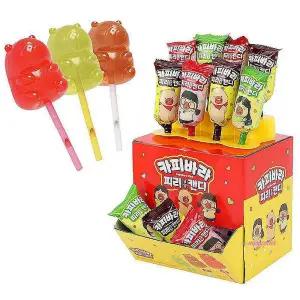 귀여운 캔디 간식 사탕 1세트 카피바라 피리 15g 24개lmn145