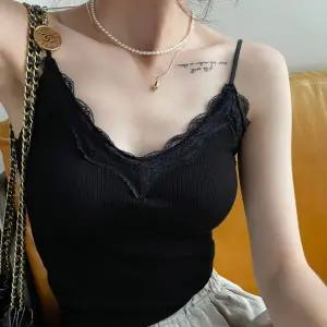 LND 레이스 브라 캡 나시 일체형 민소매 여성 여름 캐주얼 이너 모달