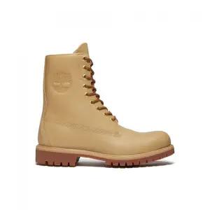 TIMBERLAND 남성 프리미엄 8인치 레이스 워터프루프 부츠 - 미디엄 베이지 풀 그레인 / A6FQ3-EN2 407707