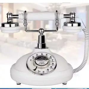 유럽과 스타일의 객실 가족 전화 빈티지 가정용 사무실 유선 회전식 번호 전화기