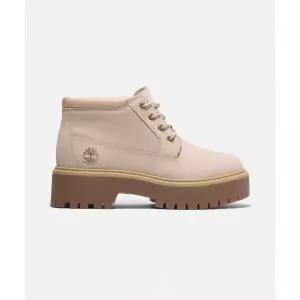 TIMBERLAND 여성 스톤 스트릿 미드 레이스 워터프루프 부츠 - 라이트 베이지 / A2HA9-EN7 407716
