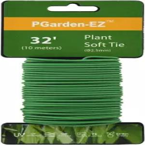 식물 넥타이 - 32.8피트 소프트 트위스트 지원을 위한 그린 TPR 정원 공급 토마토 오피스 홈 정리