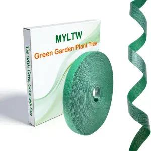 식물 등반을 위한 재사용 가능한 타이 플랜 스트랩 나일론 테이프 가드닝 팁 토마토 지지대 케이블용 정원