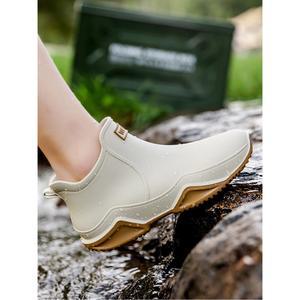 패션 커플의 야외 장화 새로운 남성 높은 상위 하이킹 낚시 물 신발 Anti 요 작업 발목 부츠 방수 신발