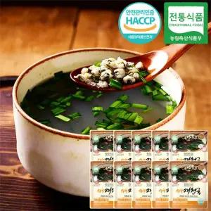 [정성드리] 경남 하동 재첩국 320gx10팩