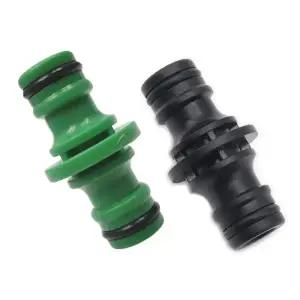 2 웨이 가든 호스 커넥터 조이너 남성 커플러 워터 파이프 탭 급수 장비 정원