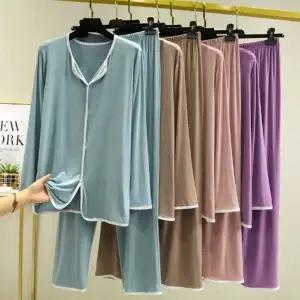 4컬러 소프트 여성 잠옷세트 Sleepwear