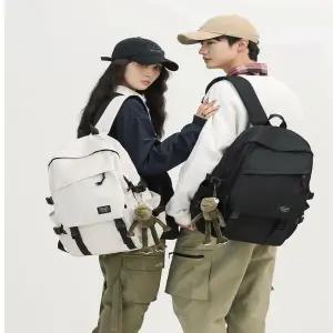 남녀 심플 학생백팩 신학기 백팩 이중 수납