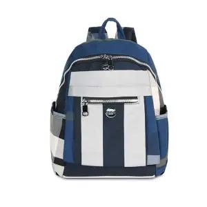 여성 백팩 체크 가을 할머니 가방 배낭 블루 여학생백팩