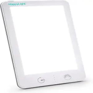 Verilux 해피라이트 루미 플러스 - 10 000 럭스 UV 프리 LED 밝은 화이트 밝기 조절 가능 카운트다운