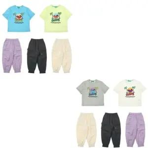 [갤러리아] 베네통키즈G  팜비치그래픽티셔츠화섬조커팬츠세트 QATS13531/QAPT04511