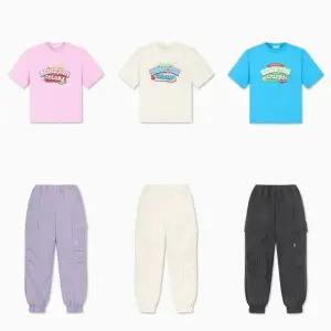 [갤러리아] 베네통키즈G 로고플레이티셔츠조커팬츠세트 QATS20631/QAPT04511