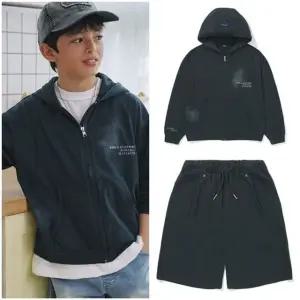 [갤러리아] [블루테일]상하세트 AAB1JP03CG/AAB1PT05CG 차콜후드집업