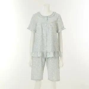 [갤러리아] [*여]비너스시원하고 가벼운쿨지지미나뭇잎나염파자마세트[VPAS205W//BU]