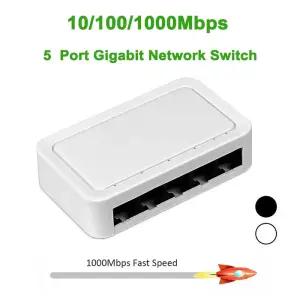 0/00/000Mbps 기가비트 네트워크 스위치 5포트 EU US 플러그 이더넷 인터넷 분배기 데스크탑 RJ45 허브