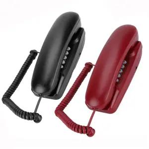 벽걸이형 유선 미니 전화 집 데스크탑 고정 확장 호텔 사무실용 발신자 ID 없음
