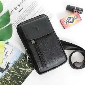 블루마운트 218-4A 소가죽 3WAY 멀티 미니 크로스백 블루마운트