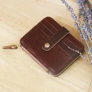 Y11 블루마운트 천연소가죽 남녀공용 카드지갑 소가죽 가죽