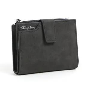 가죽지갑 인조가죽 여성용반지갑 지갑 여자지갑 여성지갑 여자반지갑 가죽반지갑 검정색 깔끔한 미니반지갑