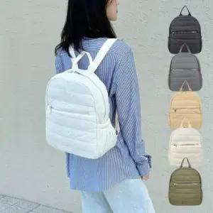 퀼팅 메탈릭 스트링 숄더 버킷백