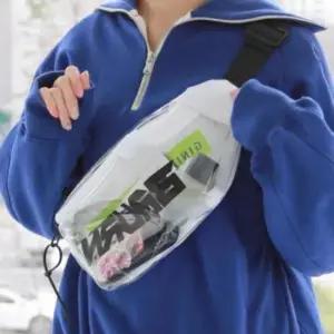 THD726 캐주얼 안이보이는 슬링백 여행 여름 가방 가벼운 힙색 투명