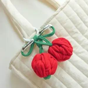 빅사이즈 체리 키링 인형 행운 가방고리 키홀더 열쇠고리 에어팟 버즈