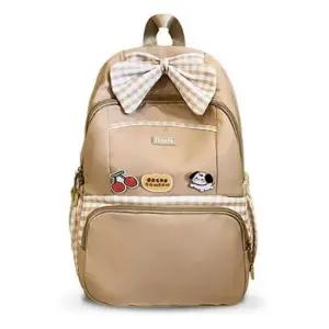 10대 여성 리본 가방 인기 학교 캐주얼 책가방 백팩