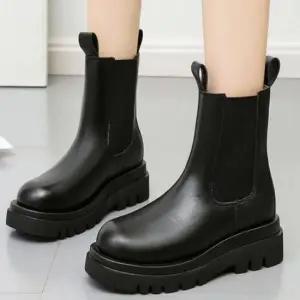 통굽 밴딩 청키한 부츠 첼시부츠 키높이 플랫폼 여자