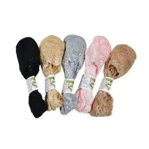 플라워패턴 레이스 논슬립 여성 덧신 5켤레 양말