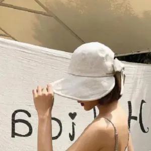 여성 리본 벙거지 모자 면모자 버킷햇 썬캡 여자 여름 햇빛가리개 자외선차단 데일리