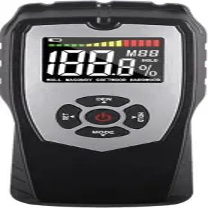 핀리스 수분 측정기 9가지 보정 눈금이 있는 목재 장작 건식 벽체 콘크리트 건축 자재 백라이트 LCD