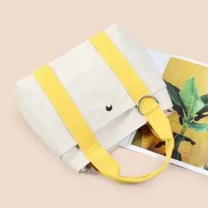 베이직 스퀘어 캔버스백 학생 대학생 데일리 크로스백