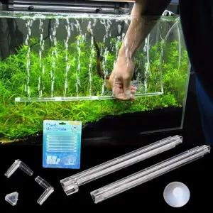 수족관 에어 스톤 버블 벽 에어레이션 튜브 플라스틱 커튼 산소 공기 펌프 디퓨저 고효율 어항 액세서리