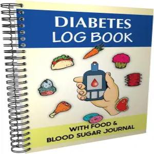 일지 음식 및 혈당 저널 포함 제1형 환자를 위한 A5 나선형 경계