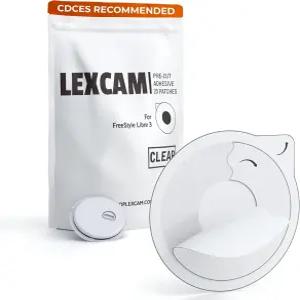 렉캠 접착 프리스타일 리브레 3 전용 센서 커버 연속 혈당 모니터링 장치를 위한 가운데 구멍이 있는 20개