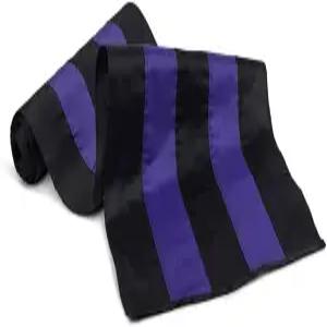 메모리얼 코튼 번팅 미국산 올드 글로리 스트라이프 블랙과 퍼플 애도 장례식 5개 가로 18인치 x 세로