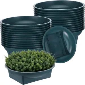 24개 플로럴 용품 녹색 디자인 그릇 꽃꽂이용 폼 신선한 플라워 홀리데이 웨딩 파티 장식용 용기