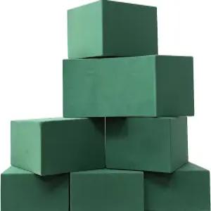 Qaduoduo 6PCS 플로럴 폼 블록 고흡수성 플라워 자르기 쉽고 모양 습식 및 건식 사용 무취 웨딩 센터피스